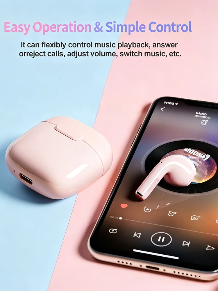 A2-TWS Wireless Earphones - Ergonomic Design for Ultra Comfort, HIFI Sound with 10mm Drivers, HD Stereo Calls, Sweatproof