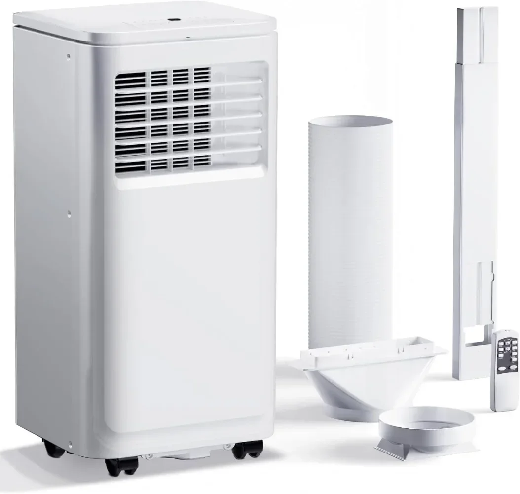 L # 8000 BTU Portable Air Conditioners Portable AC Cools Up To 350 Sq.Ft Room Air Conditioner With Remote Control Dehumidifier