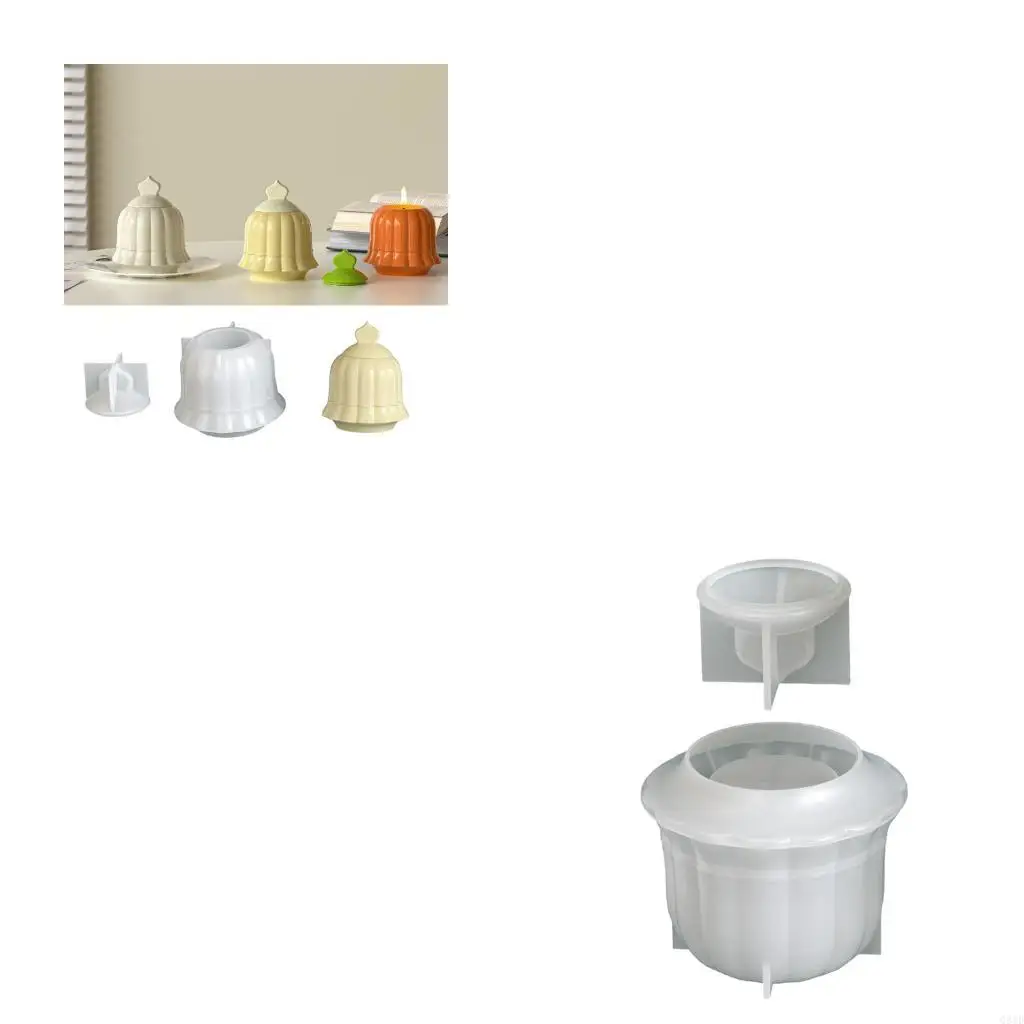 

Elastic Resin Mold For DIY Jar Storage Containers And Decorative Craft Projects