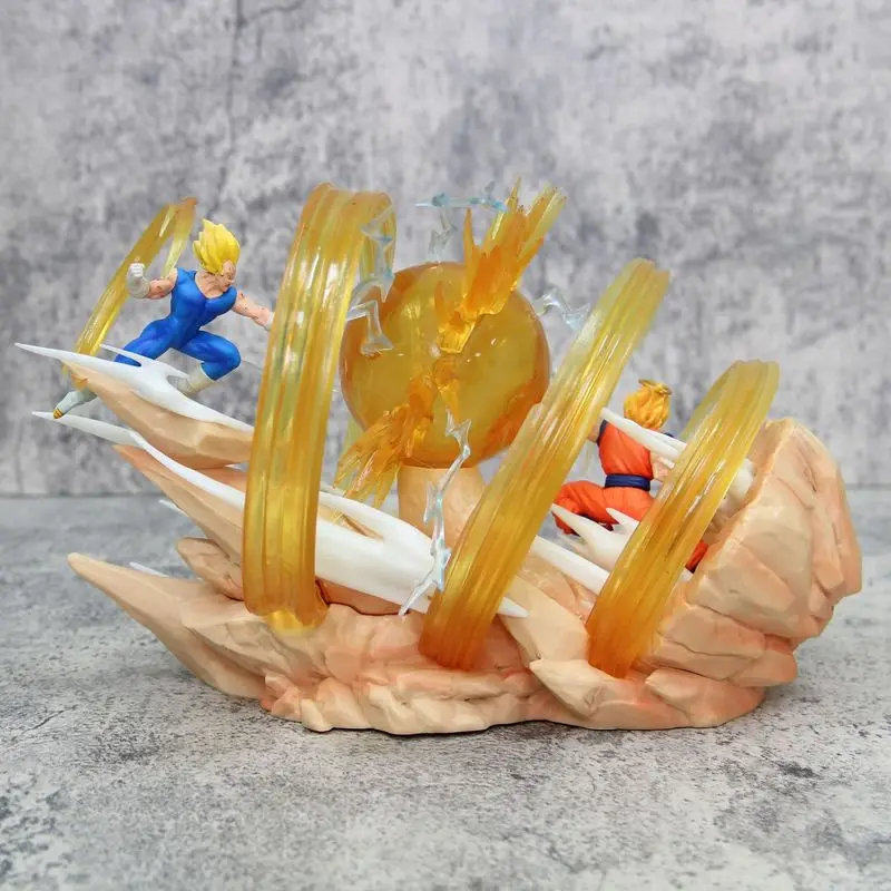 18 cm Dragon Ball Figura Goku Vs Vegeta Figura Cielo Top Wcf Goku Vs Vegeta Anime Figura Goku Vegeta Action Figurine Pvc Modello Regalo