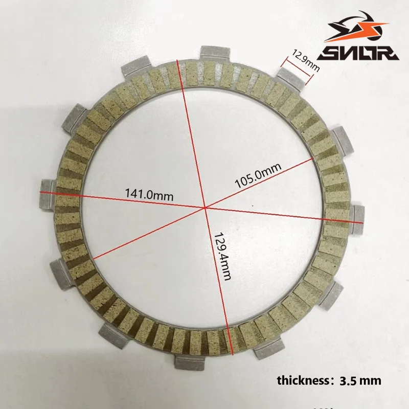 SNOR 11Pcs 1Set Motorcycle Clutch Plate Friction Disc Plate Kit Set For Ducati Scrambler 800 Motocross Clutch Accessories - view 3