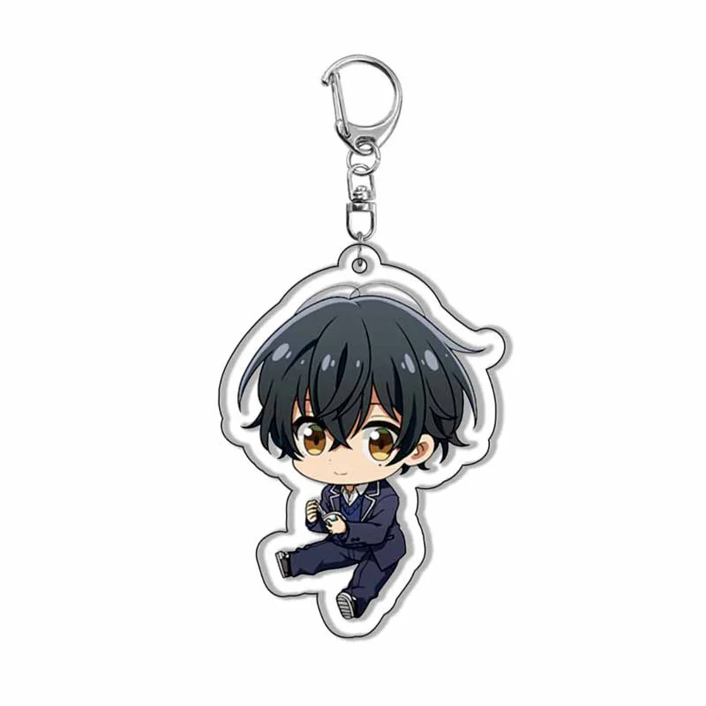 Anime Sasaki to Miyano Couple Figures Acrylic Key Chain Cute Miyano Yoshikazu Sasaki Shumei Bag Pendant Toys Keying Gift Fans