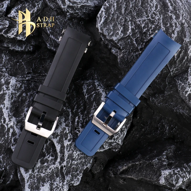 Adapt to IWC Aquatimer Family IW376704 IW376711 IW356802 Rubber Strap Waterproof Silicone Watchband  For Men 22MM