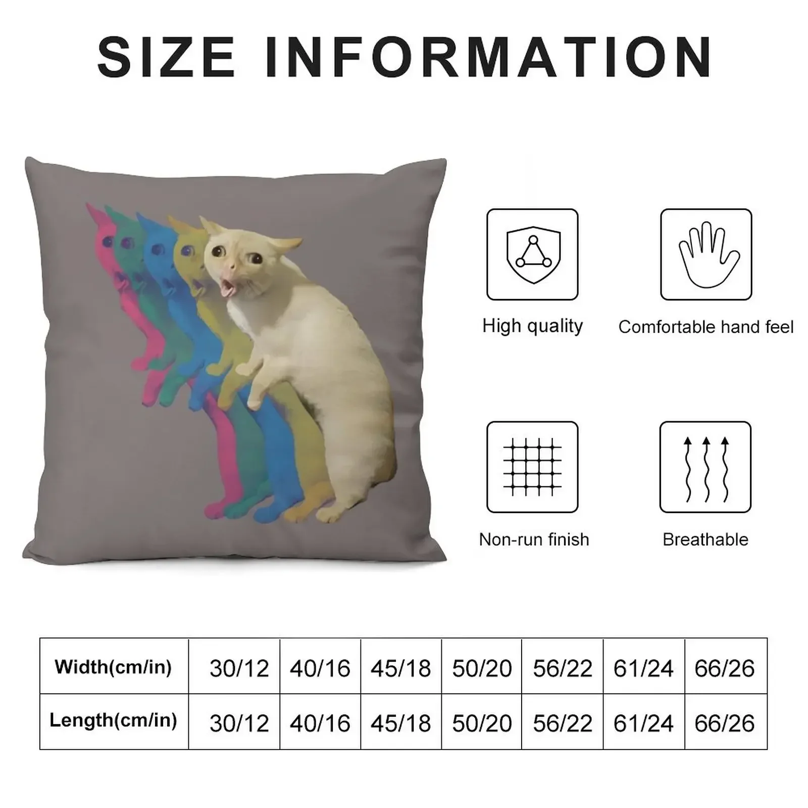 cat coughing Throw Pillow Luxury Pillow Case Sofa Cushions Covers Christmas Pillow christmas supplies