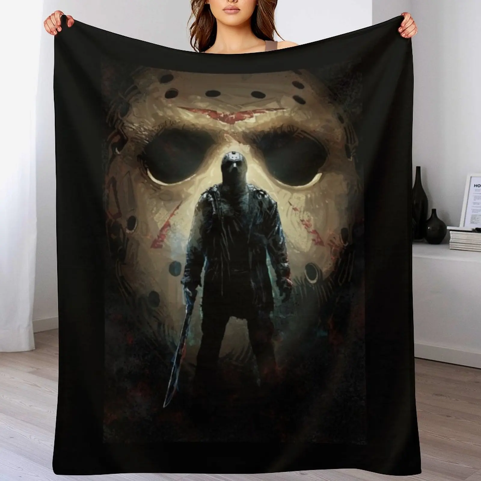 Jason Voorhees Throw Blanket Luxury Throw Soft Plaid Winter beds Blankets