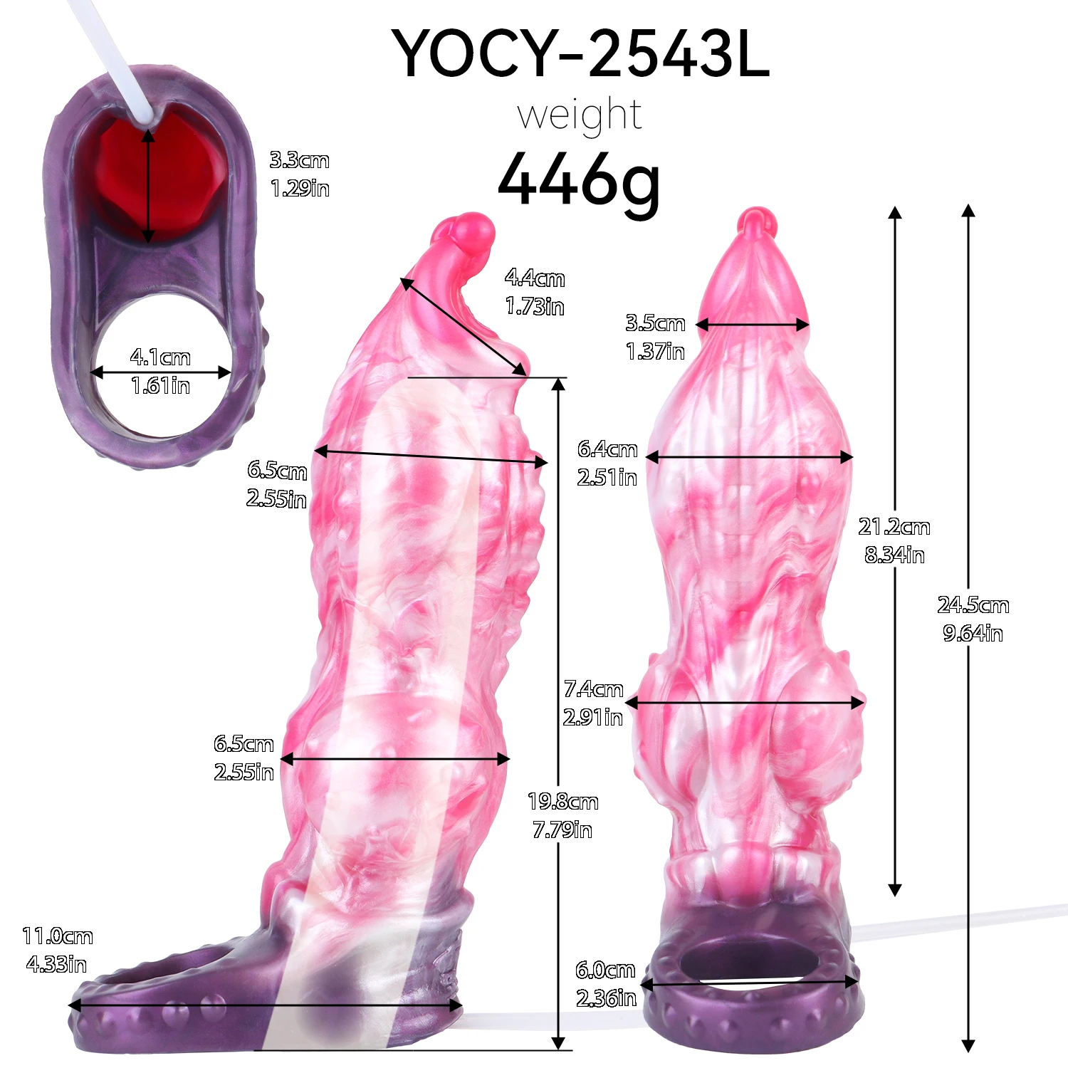 LEZEE Closed Ended Cock Sleeve With Testicle Ring Knot Squirting Penis Reusable Condom Electric Spray Water Sex Toys Shop