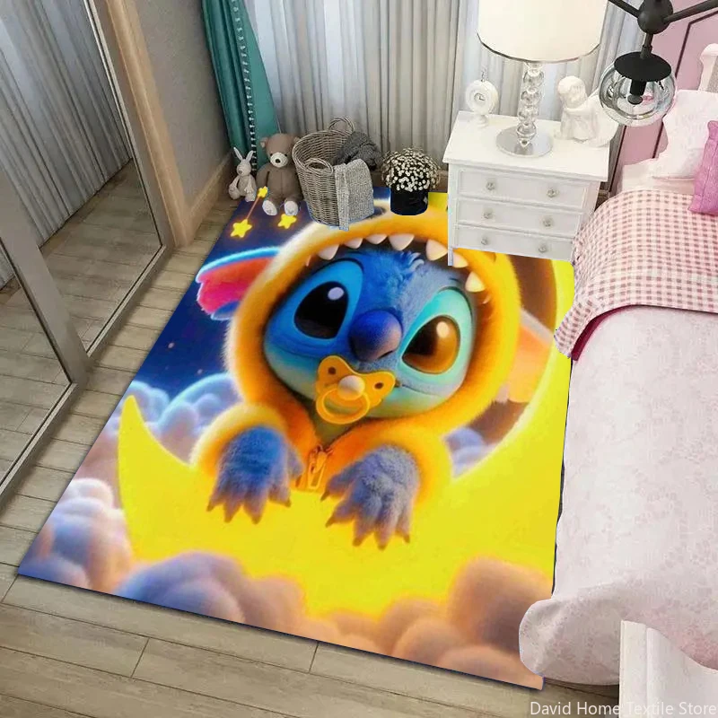 

Disney Stich 3D Printed Carpet Rug for Living Room Bedroom Picnic Camp Kitchen Mat Crawling Carpet Non-slip Mat Decoration Gift