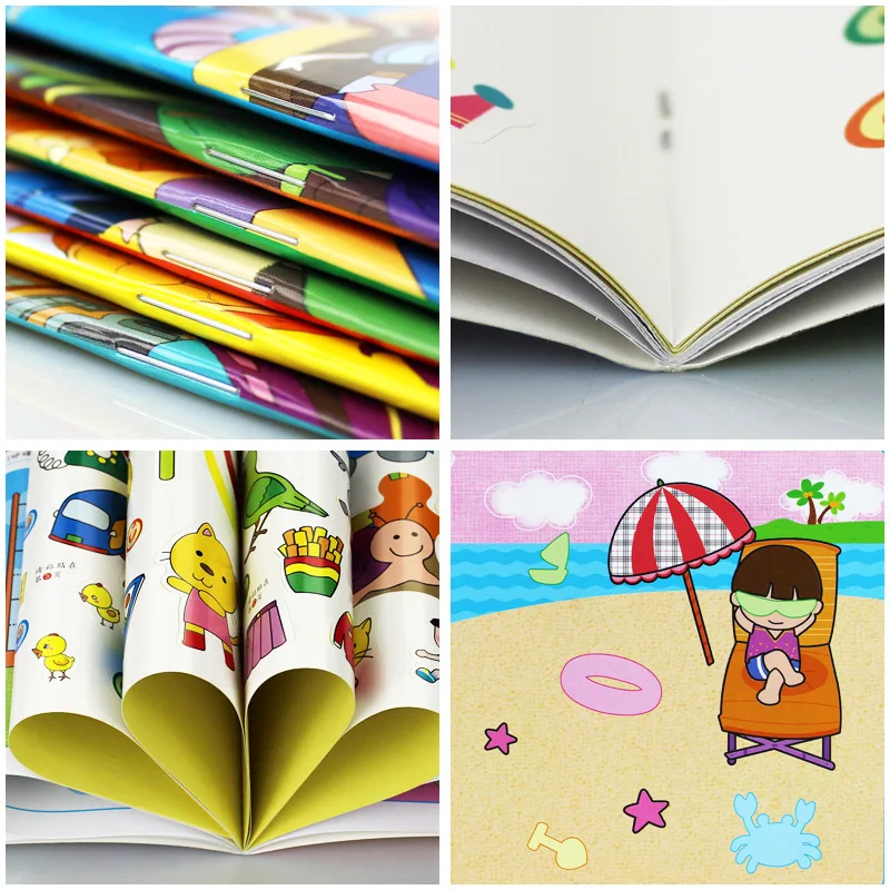 Children's Puzzle Early Education Game Book, 0-3 Years Old Focus Training, Brain Potential Development, 6 Books