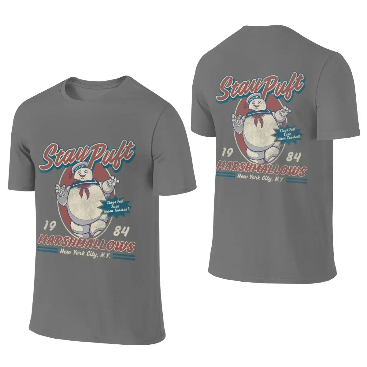 Stay Puft Dks II Worn Dating Reversible T-shirt Sweet-Cool Vibe Clean Surface Tee
