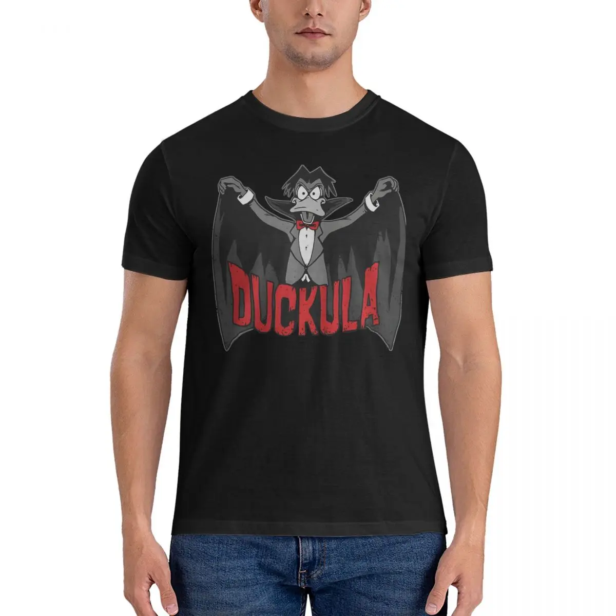 Needed Gifts Count Duckula Cute T Shirt for Men 100% Cotton Funny T-Shirts Round Neck Count duckula Tee Shirt Short Sleeve