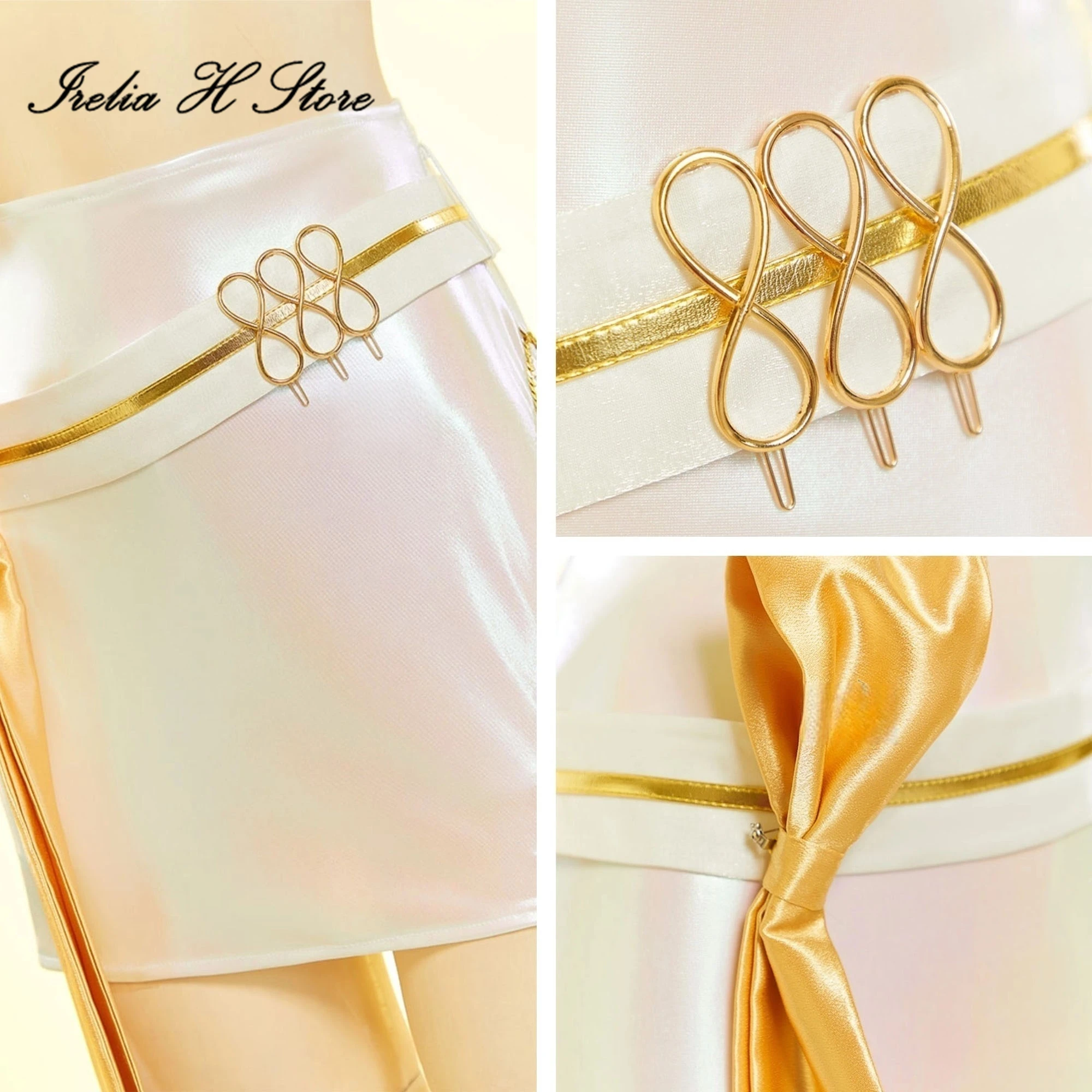 Irelia H Store أزياء أنيمي شيطان الصيادين ميرا التأثيرية K c البوب ميرا الأبيض الزي لعبة أنيمي سترة أزياء الهالوين #5