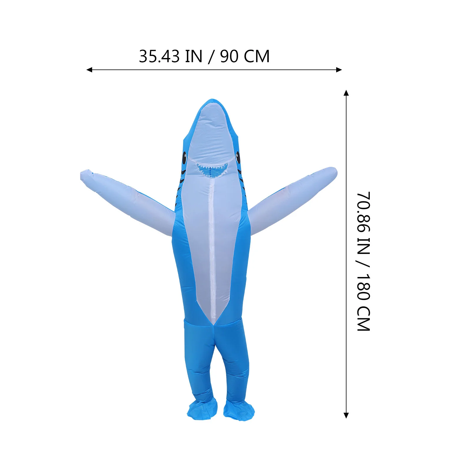 Modeling Inflatable Dinosaur Suit Shark Costume 180X90CM Cleanse Funny Performance