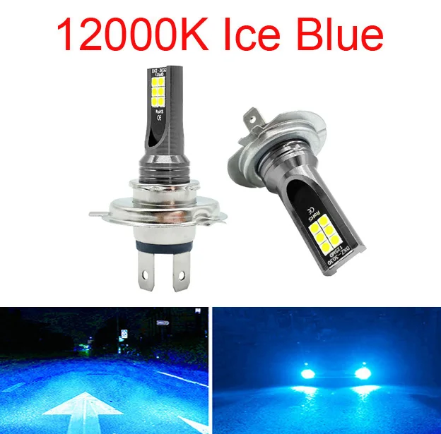 2 Stuks Super Heldere H4 H7 Led Lamp Auto Koplamp Motorfiets H1 H3 H8 H9 H11 Auto Mistlampen 9005 9006 HB3 HB4 Licht 12V 24V 80W