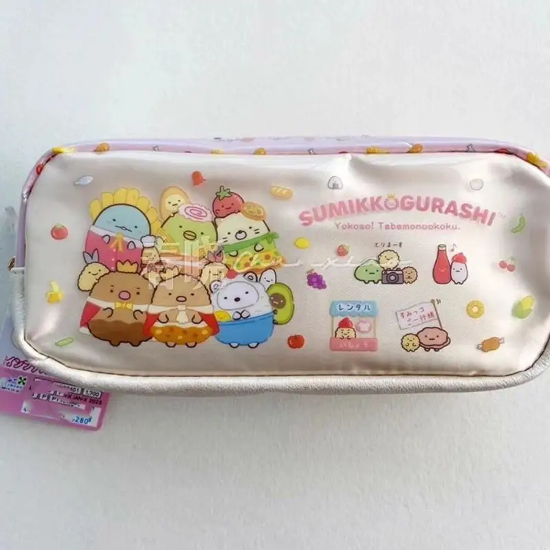 2024 New Kawaii Sumikkogurashi Pencil Case Cosmetic Bag Stationery Bag Large Capacity Student Desktop Storage Bag Gift for Girl