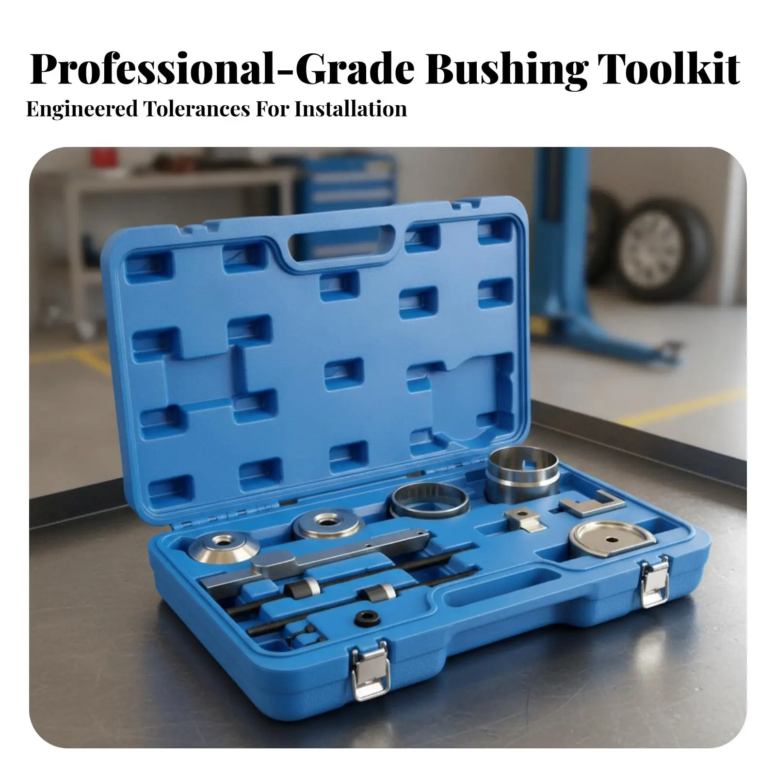 Subframe Bushing Repair Tool Kit | Heavy-Duty Steel Construction, Automotive, Subframe Bushing Installer Remover, for Garage