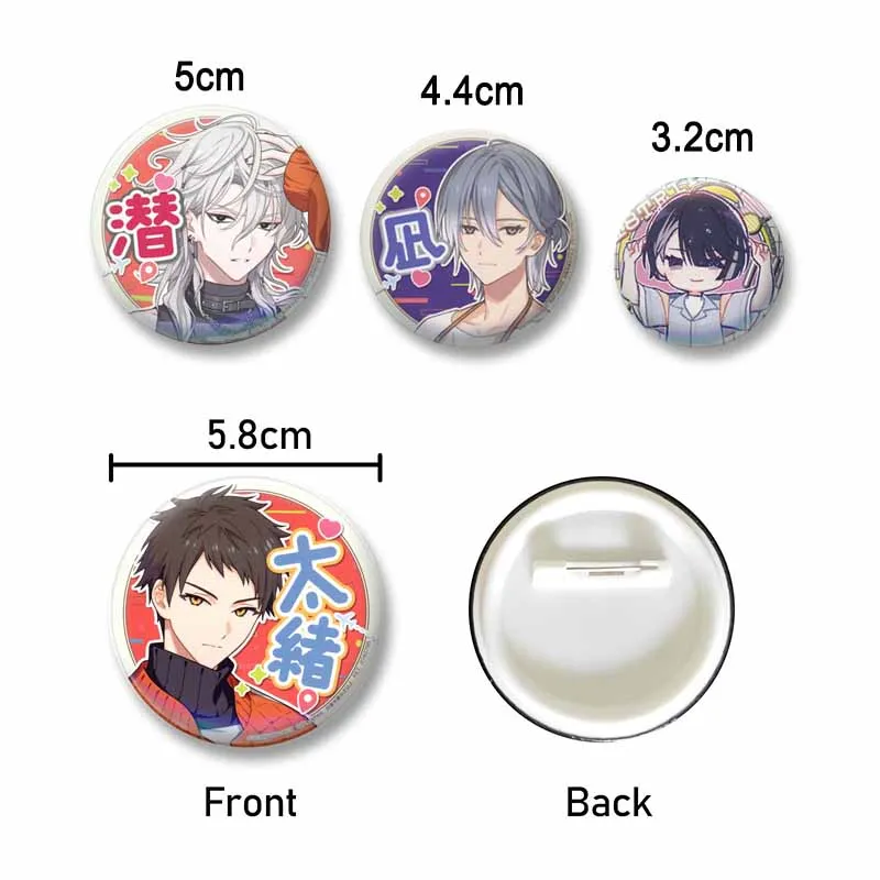 18TRIP Kafka Oguro Ryui Shiramitsu Can Badge Collection Anime Game Button Pins Cartoon Brooch for Collar Bag Hat Jewelry Gifts