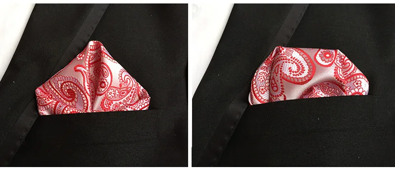 25*25cm Herren Anzüge Einstecktuch Taschentücher für Hochzeit Mode Paisley Dot Taschentücher Herren Brust Handtuch Geschenk – Detail 12