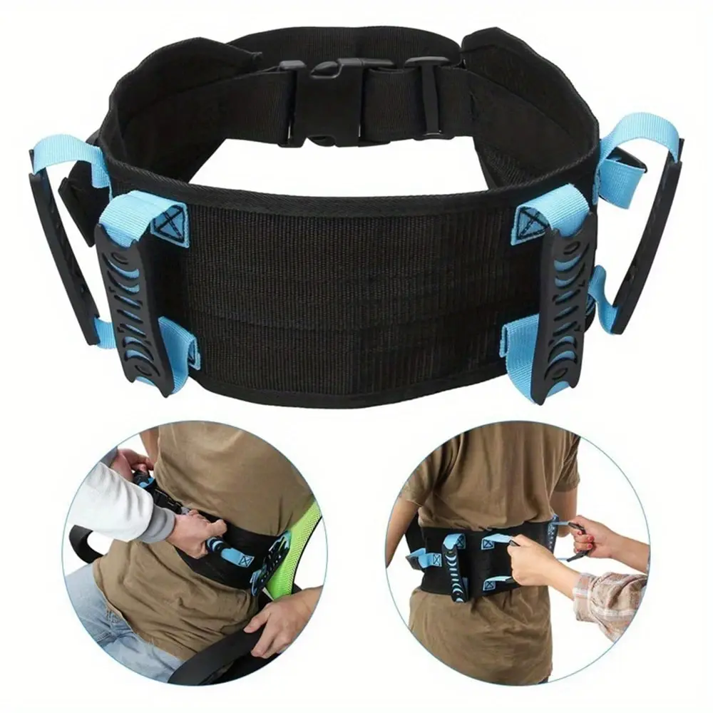 Waist Traction Bel Medical Walking Rehabilitation Belt With Handles And Leg Loops Used To Help Move People With Lower Limb