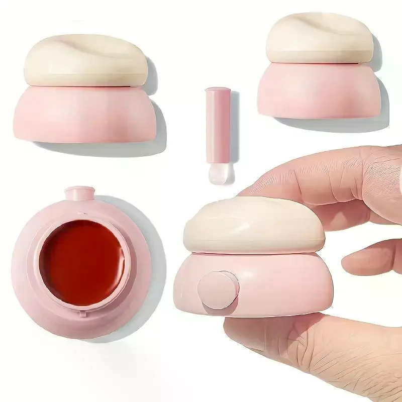 3.5g Face Cream Box Lip Balm Box With Silicone Spoon Refillable Bottles Mini Cosmetic Empty Jar Pots Makeup Skincare Container