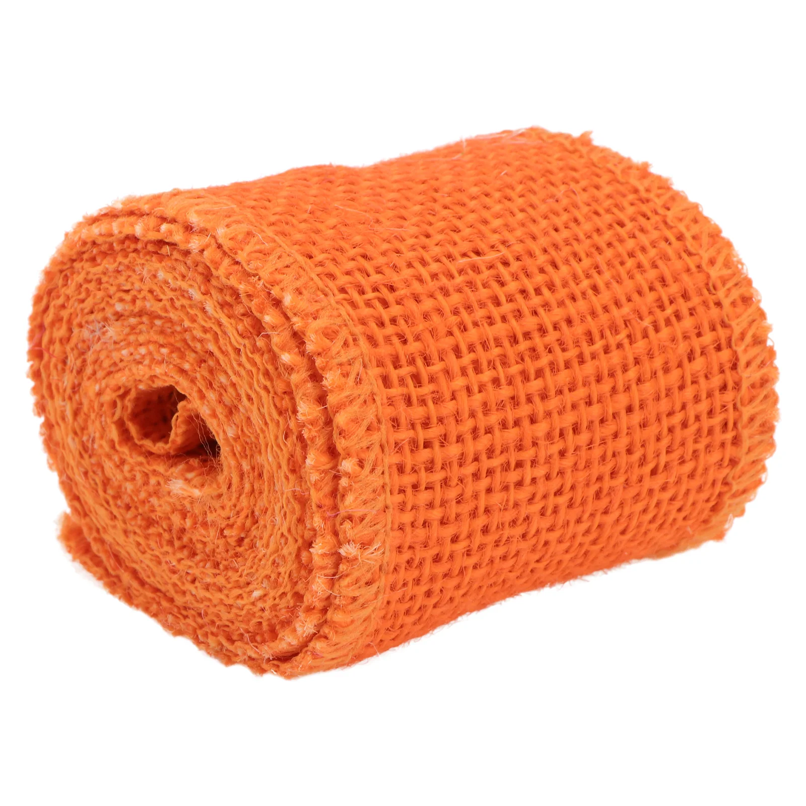 2M Jute Burlap Ribbon Roll for Christmas Decoration (Orange) Yellow burlap ribbon Jute burlap roll Burlap ribbon yellow