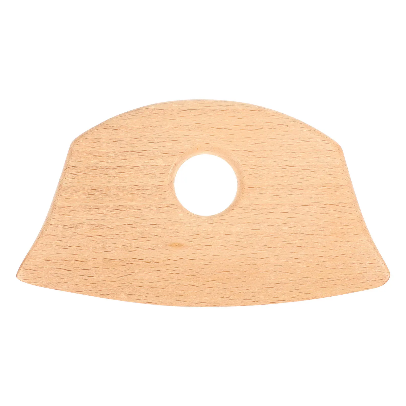 

1Pcs Beech Scraping Board Ergonomic Compact Massager for Neck Back Abdomen Limbs Cellulite Relief Portable Smooth Gua Sha