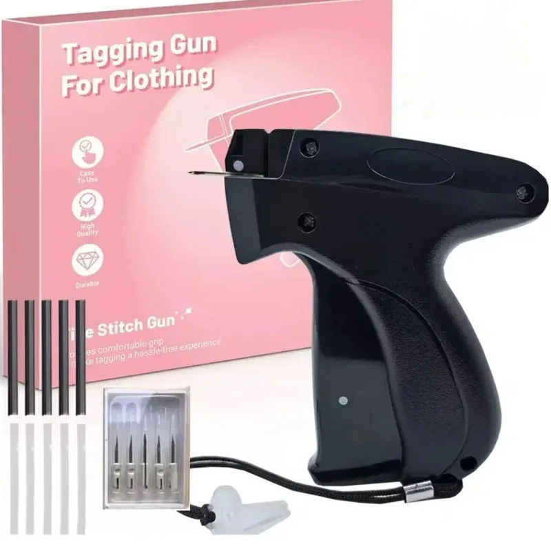 

Soft Silicone Garment Label Gun Quick Clothing Fixer Kit Single Needle Snap Hangtag Gun Anti-slip Sewing Quilting Crafting Tools