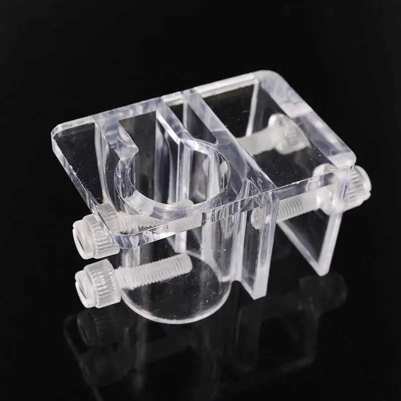 Fish Tank Acrylic Water Pipe Clamps Tool Storage Rack Inflow Outflow Filtration Holder Fixed Clamps Fix Feeder Fixing Seat