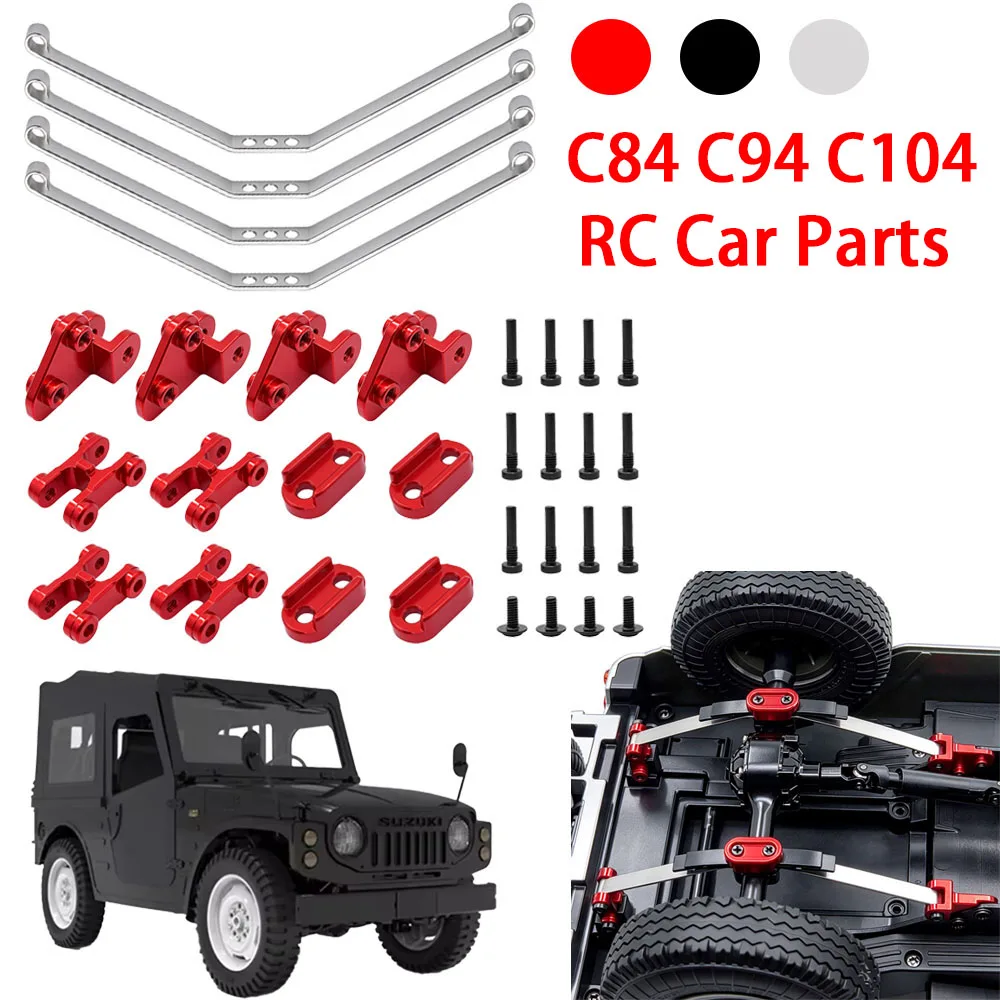 WPL RC Metal Parts Steel Shock Absorber Suspension Leaf Springs For 1/16 C84 C94 C104 Remote Control Car Upgrade Accessories