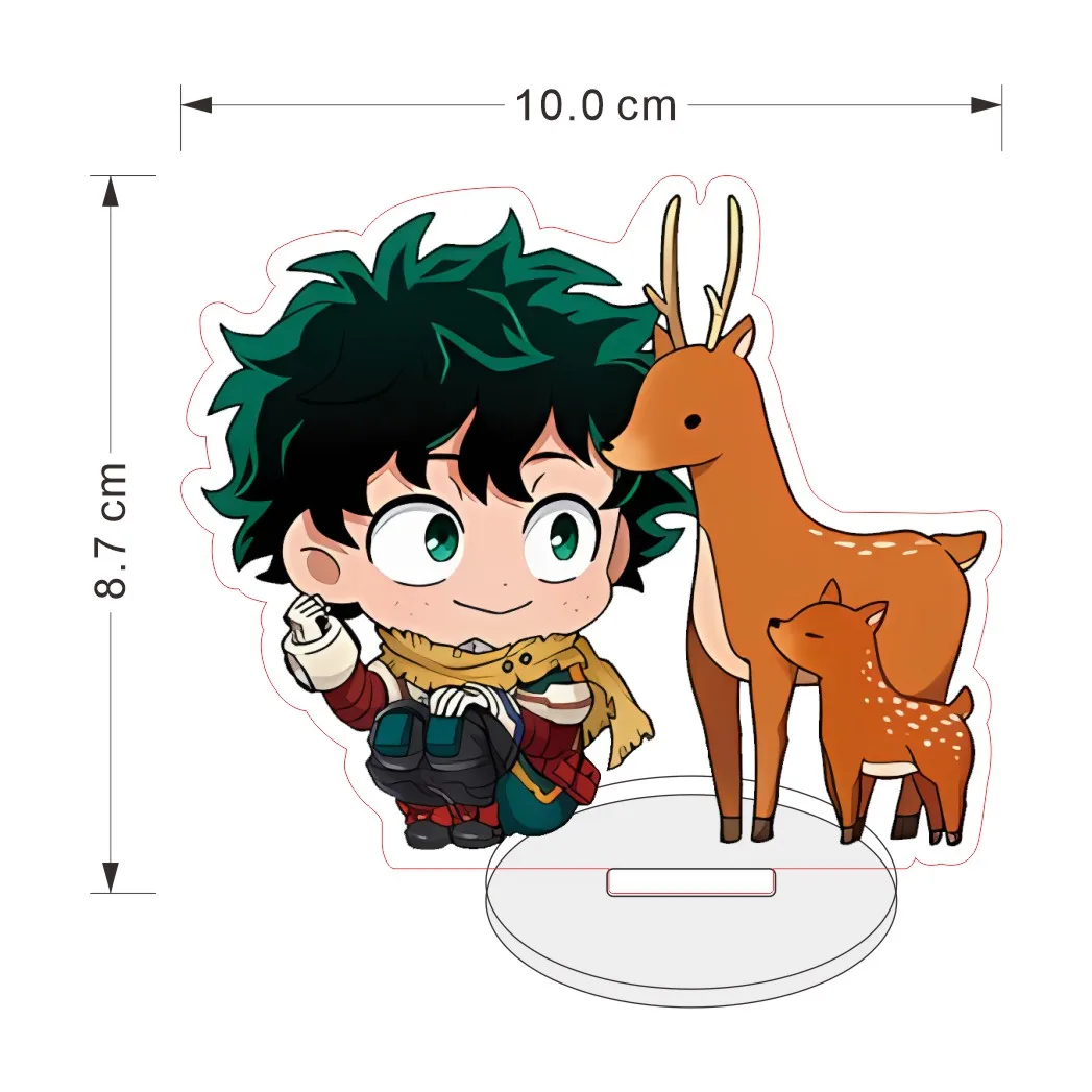 Popular Anime My Hero Academia Q Acrylic Figure Stand Keychain Midoriya Izuku Tomura Diy Props Fans Collection Desk Decor Gift