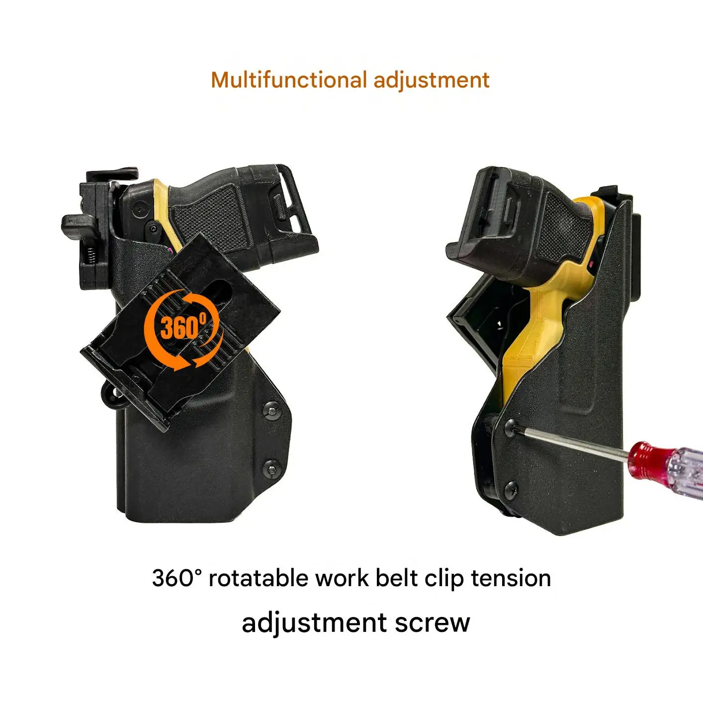 Tactical Taser Gun Holster Taser7 X26 003 Quick Draw Belt Holster 360 Rotation Molle Waist Vest Holster Airsoft Hunting Gear