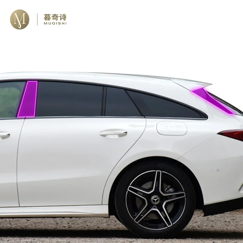 

Для Benz CLA C117 2019-2023 Автомобильная внешняя B C оконная стойка PPF защитная пленка от царапин ремонт царапин ТПУ Пленка Установка