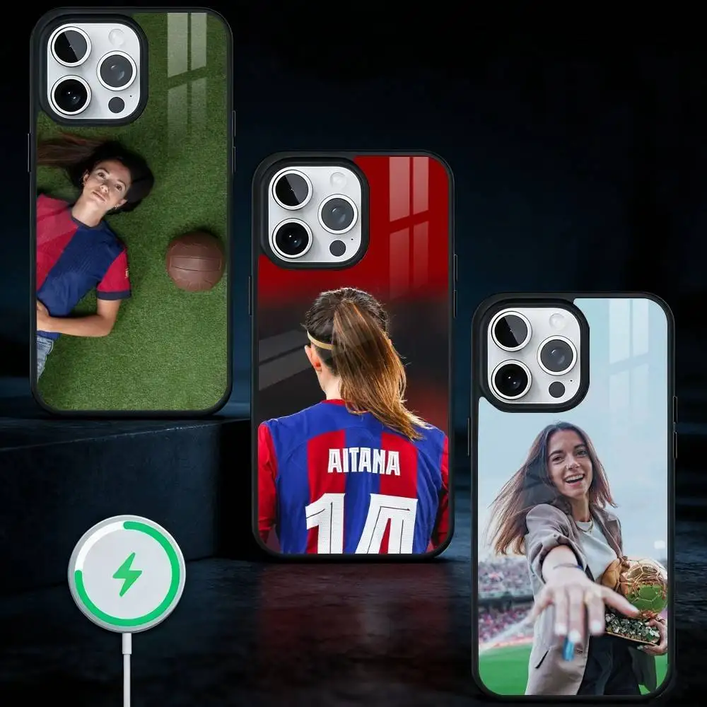 

Football A-Aitana Bonmati 14 Phone Case For iPhone17,16,15,14,13 Plus,Pro Max Magnetic For Magsafe Wireless Charging