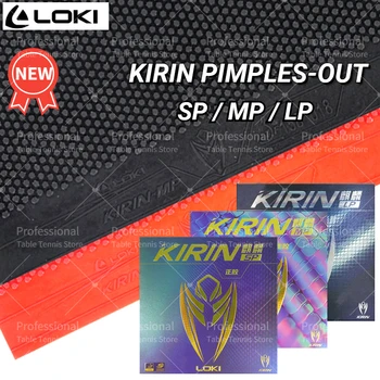 Loki kirin espinhas-para fora tênis de mesa borracha sp/mp/lp pips para fora folha de borracha de ping pong com esponja pré-intonizada espinhas longas borracha