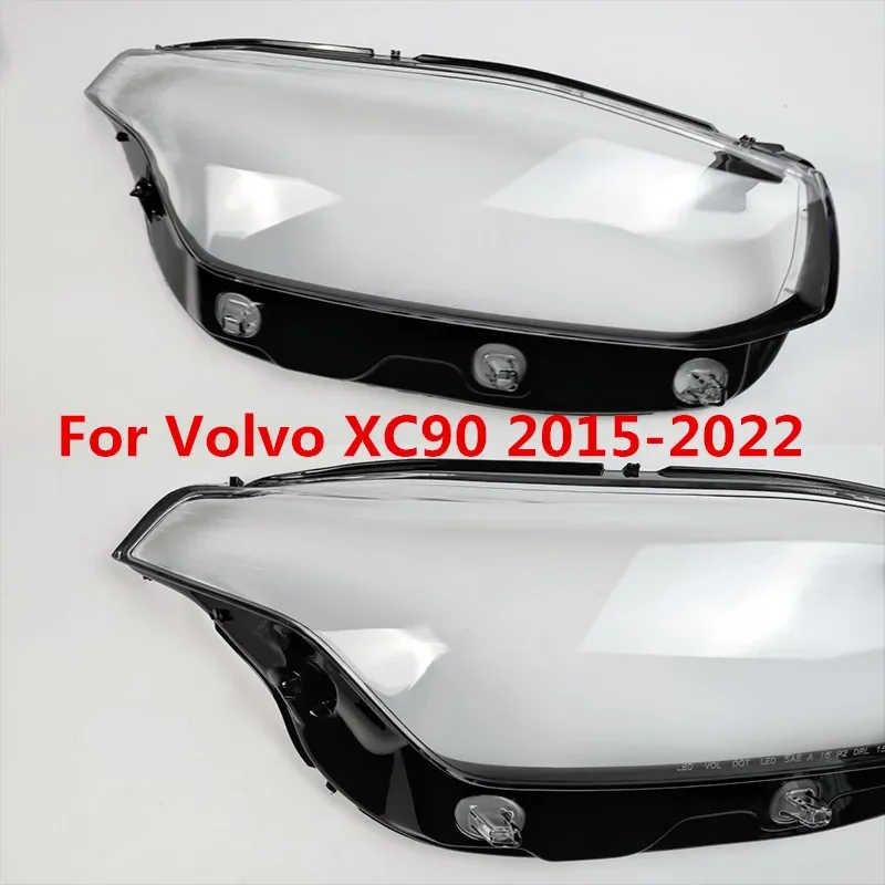 

Передняя фара для Volvo XC90 2015-2022, стеклянная Автомобильная крышка для передней фары, колпачки для передней фары, абажур, крышка для передней фары