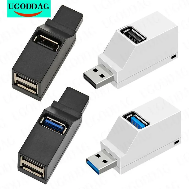 

USB-концентратор, 3 порта USB 2.0, 3.0, Для подключения к компьютеру, ноутбуку, кардридера для iPhone, Xiaomi