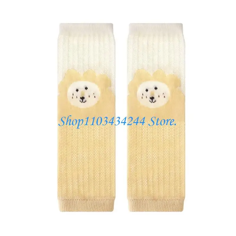 2PCS Children's Long Cotton Socks With Ventilated Mesh Design For Hot Weather And Indoor Cooling