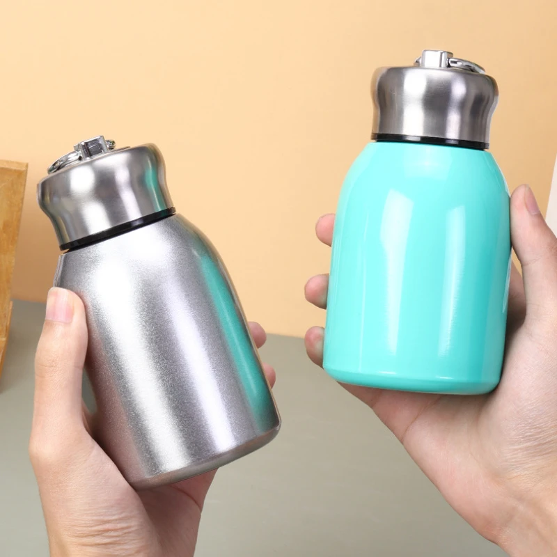 

300ml Stainless Steel Travel Mug Mini Thermos Cup Portable Pocket Cups Insulated Coffee Mug Vacuum Flask Hot Water Bottle