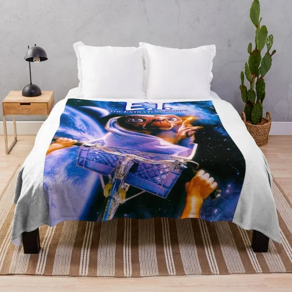 

ET the Extra Terrestrial Throw Blanket Shaggy Furry Soft Blanket for Bedroom Living Room
