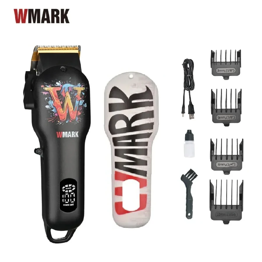 WMARK NG-123 Hair Clippers For Men,Cordless Haircut Sets Rechargeable,Hair Trimmer,Type-C charging, free spare case