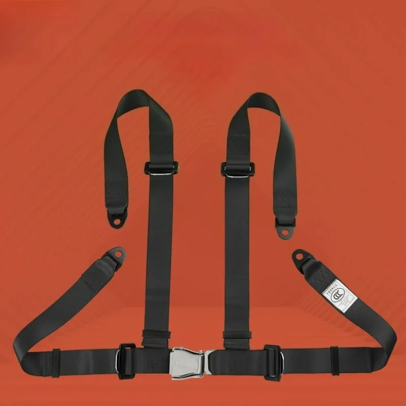 Universal Seat Belts Style Competition 4 Point Snap Seat Belt Racing Harness safety Belt Seat Harness Quick Release Snap-In Buck