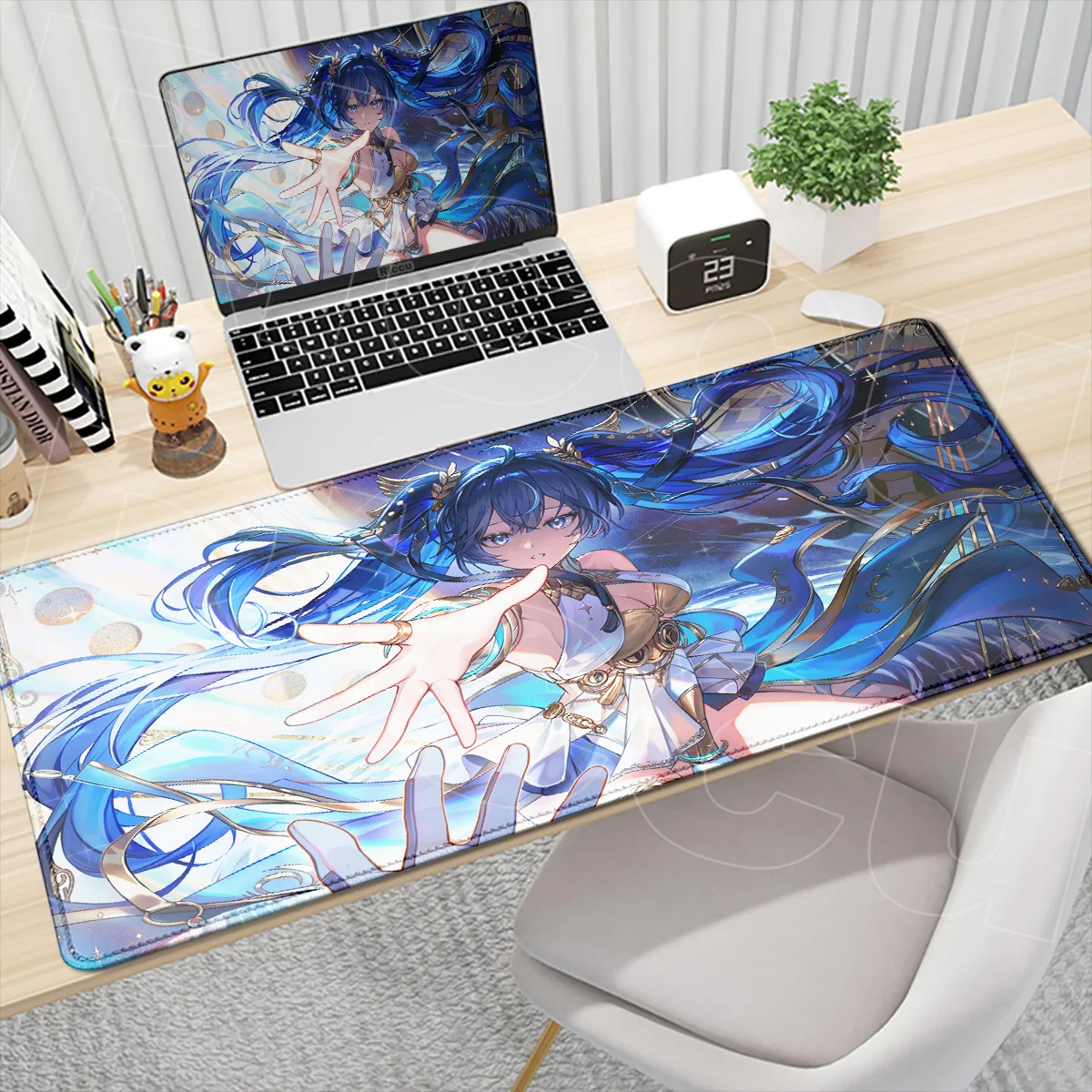

Wuthering Waves Game Keyboard LaptopMat Kawaii Girl Mousepad New HD Printing IUNO MousePad Non-Slip Speed Locking Edge rubbermat