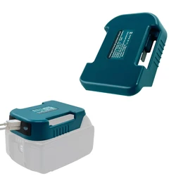1pc Fast Charger Rack For Makita 18V Lithitum Battery Portable Adapter With 5V USB Port And 18W Type-C Port Fast Charging