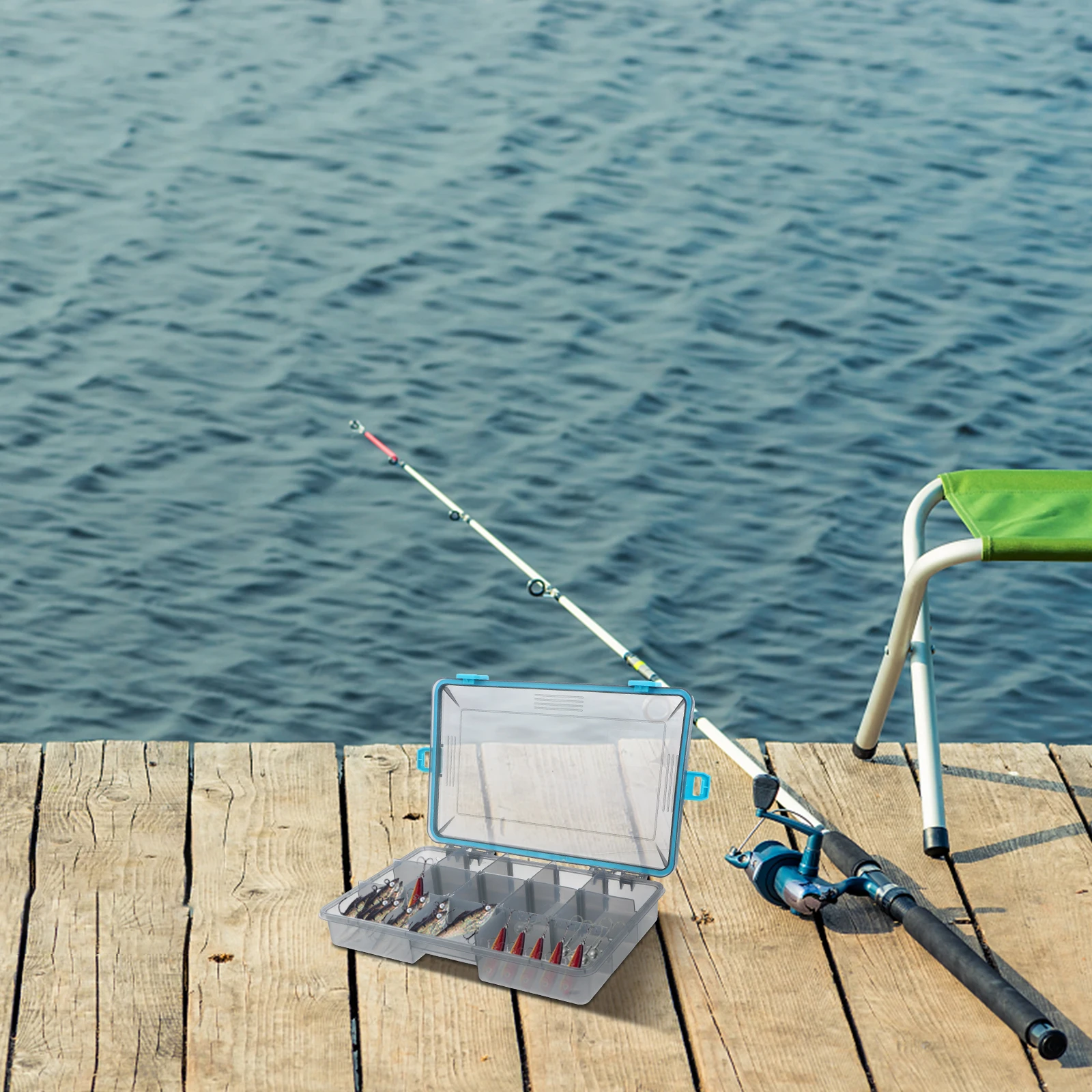 

Bait Box Fishing Storage Organizer Container Accessories Holder Lure Case Containers
