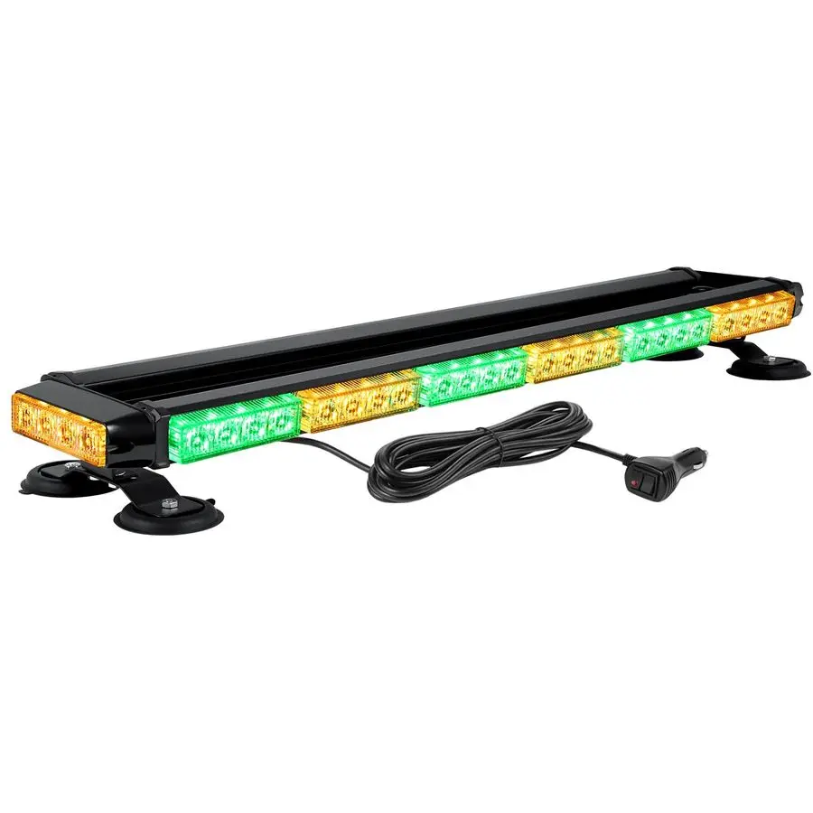 

Мощный магнитный двухсторонний стробоскоп на крышу автомобиля/грузовика с 56 светодиодами (янтарный/зеленый) для экстренных ситуаций