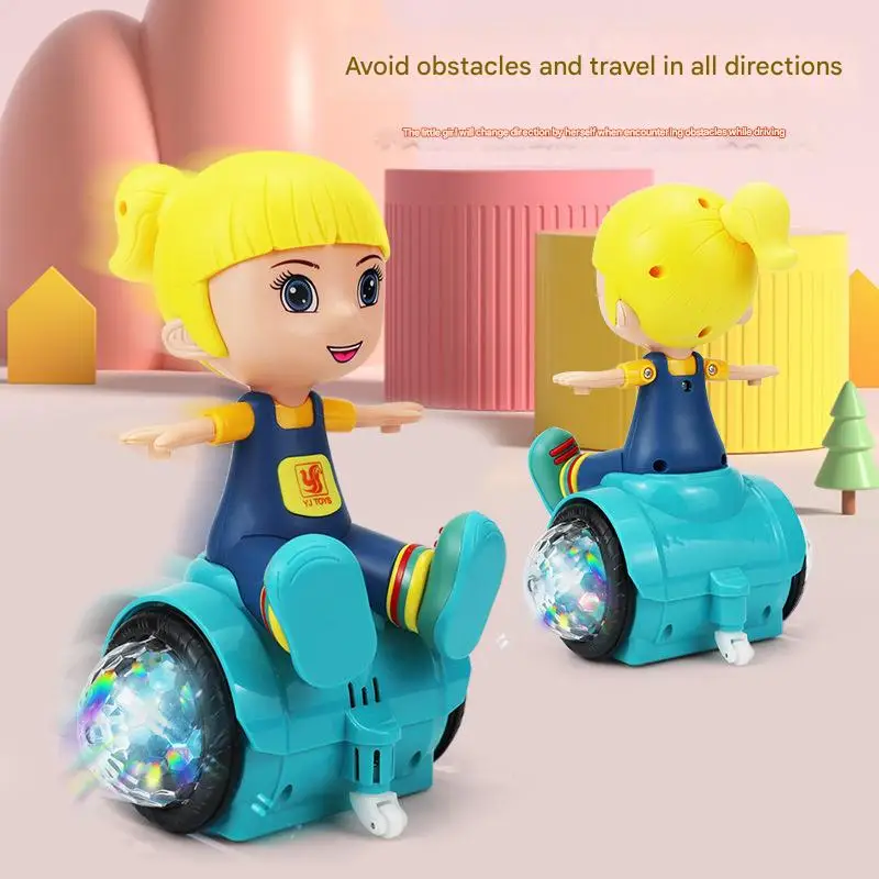 

Electric Universal Stunt Rotating Girl Balance Car Fidget Toy - Toddler Toys for Boys Girls, Christmas Birthday Gifts