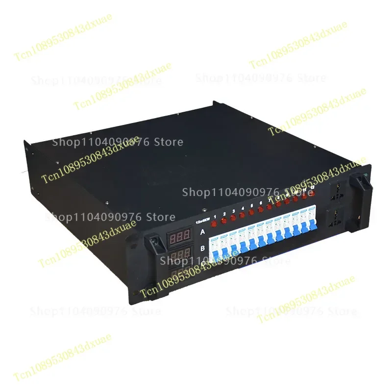 12 channels 4000W through box 4kw dimming table distribution box, power supply silicon box, stage audio lighting power box