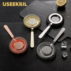 Hot Useful Stainless Steel Strainer Bar Strainer Deluxe Strainer Cocktail Strainer For  Drinkware Bar Accessorie Bar Tools