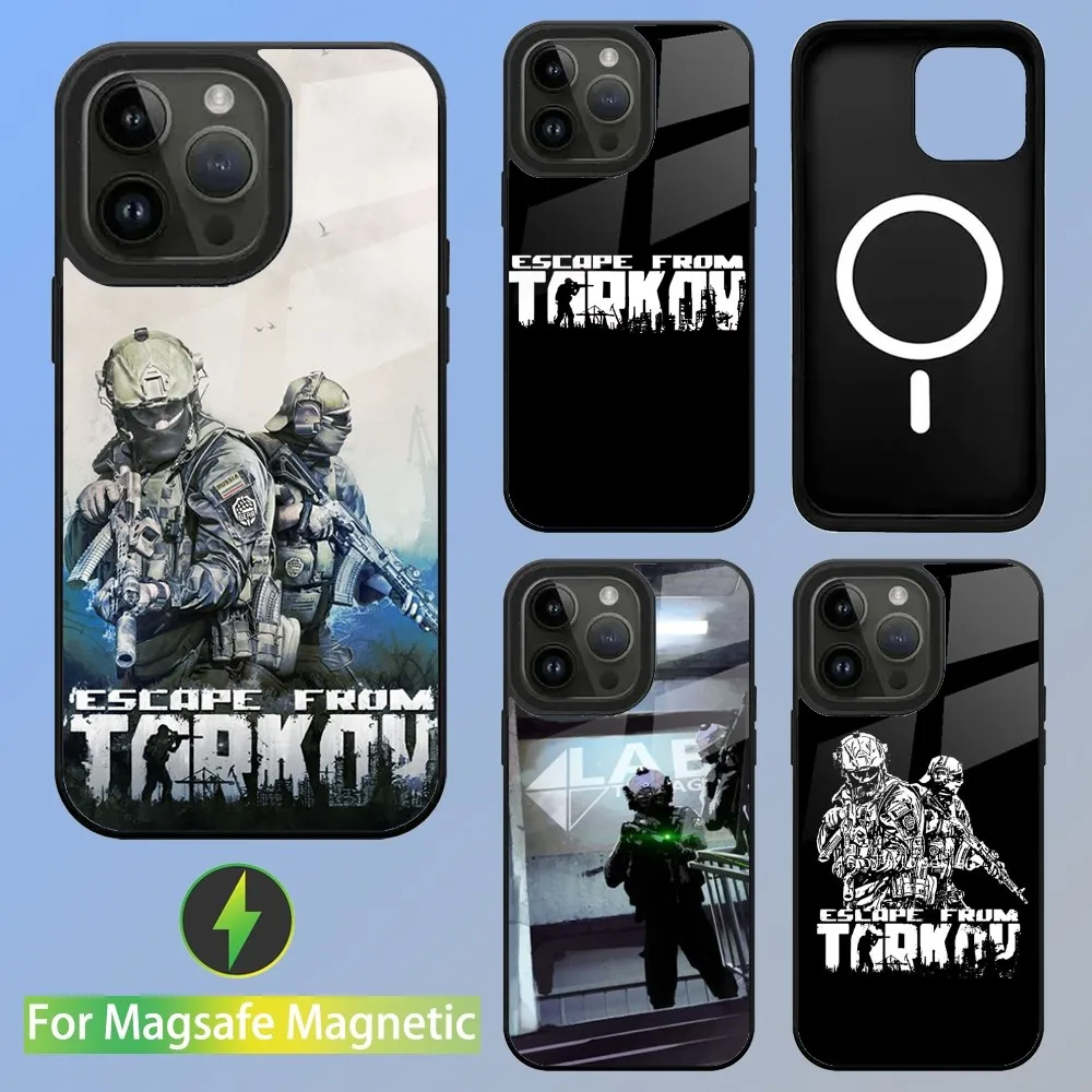 Escape From Tarkov Game Phone Case For iPhone 15,14,13,12,11,Plus,Pro,Max Mini Magsafe Magnetic Wireless Charging