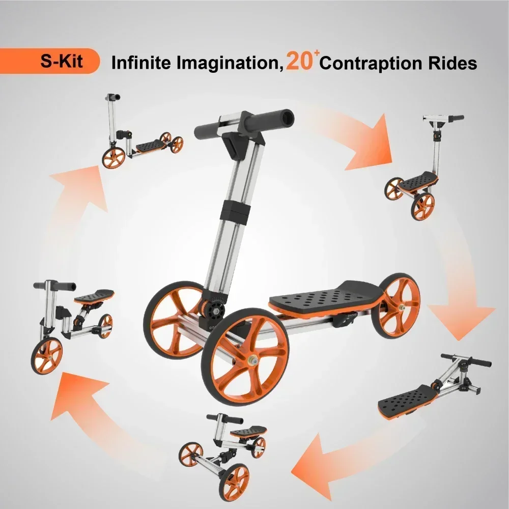 Constructible Kit 20 in 1 Kids Balance Bike No Pedals Toys for 1 to 4 Year Old Engineering Building Kit Scooter Not Electric