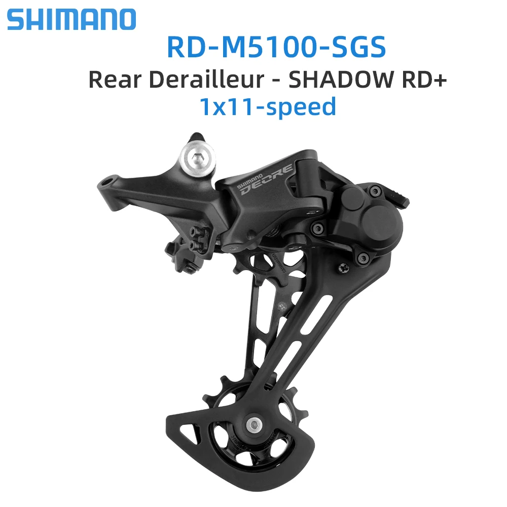 SHIMANO DEORE RD-M5100-SGS Rear Derailleur HADOW RD 1x11-Speed Mountain Bike Rear Derailleur Bike 1X11 speed Bicycle Parts